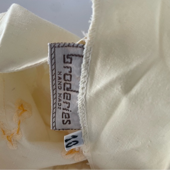 Vintage Pastel Yellow Side Button Drawstring Waist Midi Sundress - Picture 11 of 11